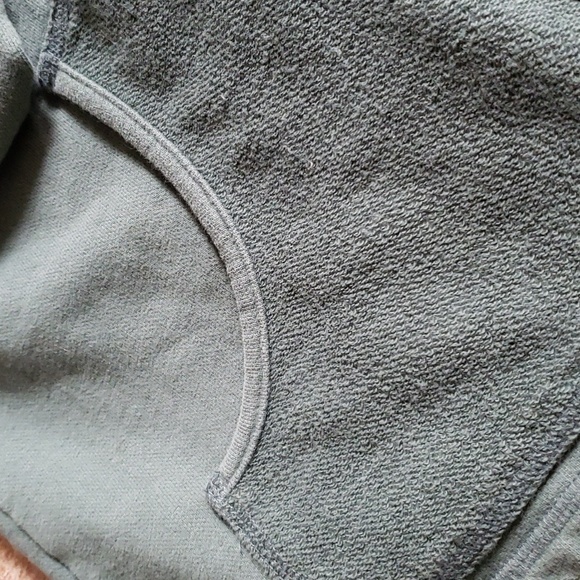 ESSENTIAL ELEMENTS Green Full Zip Hoodie Parachute Cord Drawstring SZ. M  NWOT - Picture 3 of 10